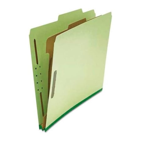 Universal Universal Pressboard Classification Folder, Letter, Four-Section, Green, 10/Box UNV10251***
